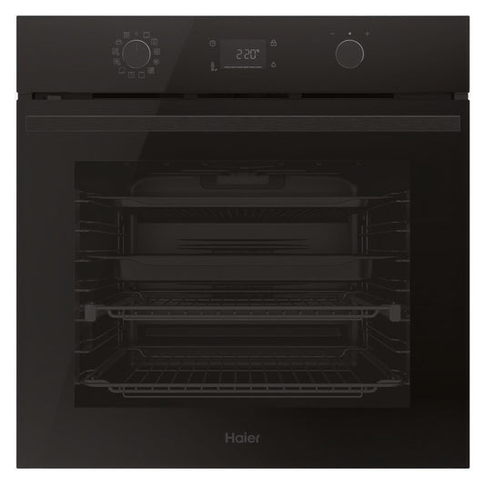 Haier 60cm 500 Series Built In Oven Air Fry Steam Assist - Black