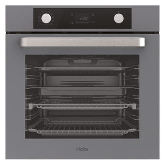 Haier 60cm Pyrolytic Built-In Oven with 12 Functions - Grey (500 Series)