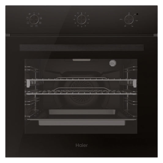 Haier 60cm Built-In Oven with 7 Functions - Black (300 Series)