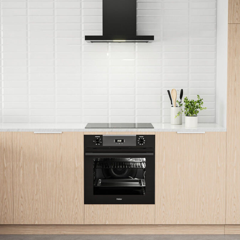 Haier 90cm Wall Rangehood Box Chimney - Black