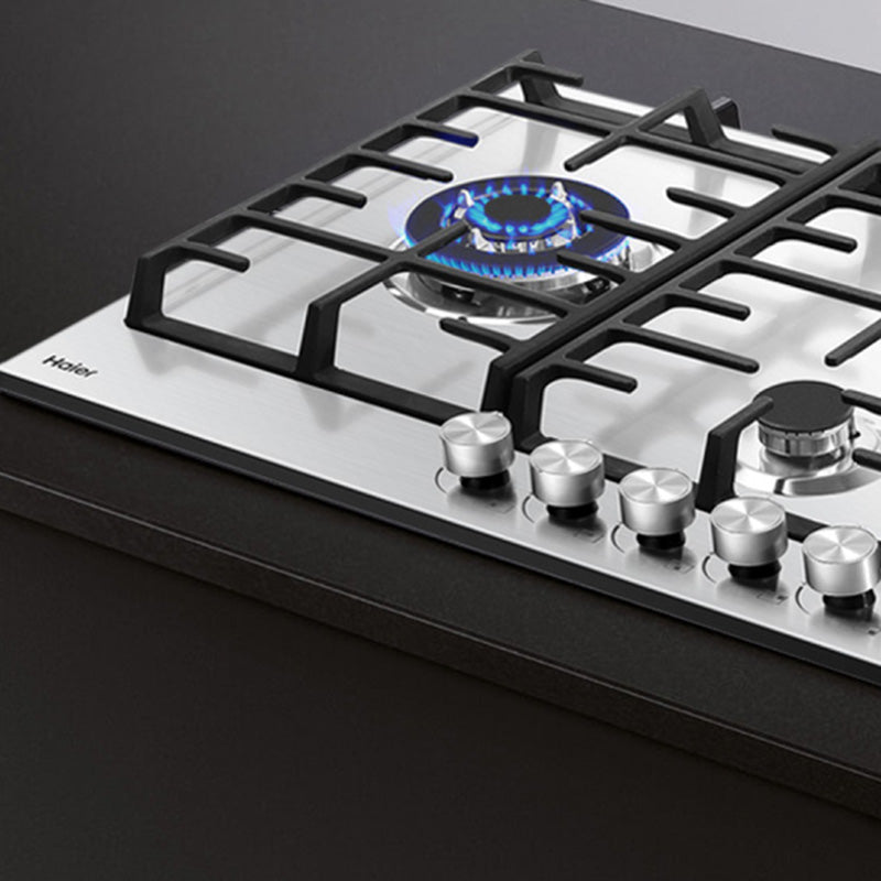 Haier 90cm Gas Cooktop - Stainless Steel