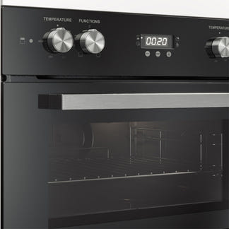 Haier 60cm Built-In Double Oven with 7 Functions - Black (500 Series)