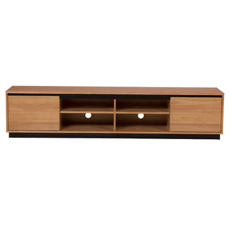 Hamilton 2200mm Timber Entertainment Unit - Messmate/Natural