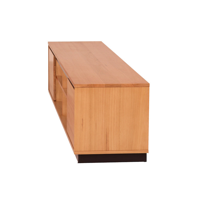 Hamilton 2200mm Timber Entertainment Unit - Messmate/Natural