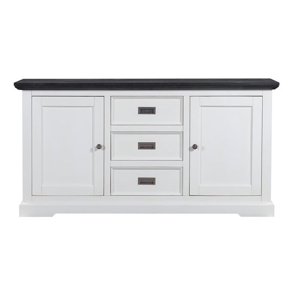Hampton 1640mm Timber Buffet - White/Charcoal