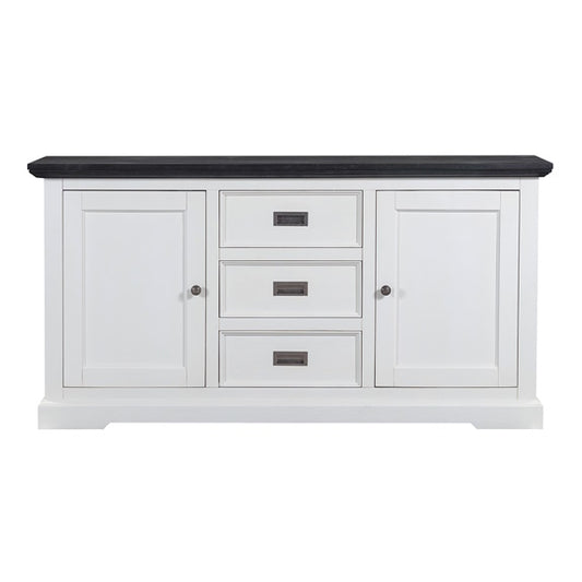 Hampton 1640mm Timber Buffet - White/Charcoal