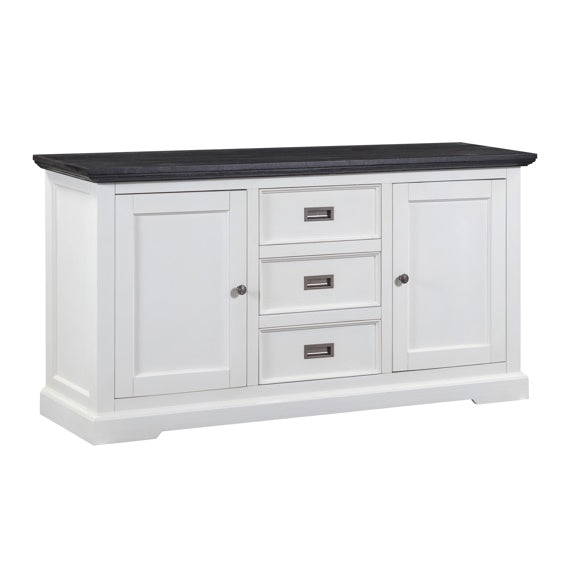 Hampton 1640mm Timber Buffet - White/Charcoal
