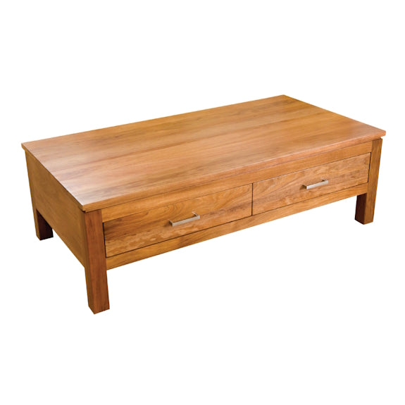 Havana 2 Drawer Coffee Table - Blackwood