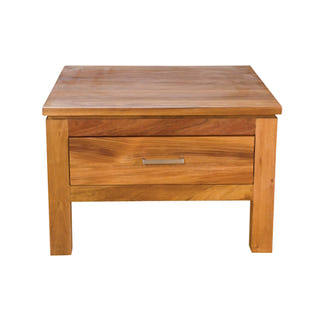 Havana Single Drawer Lamp Table - Blackwood