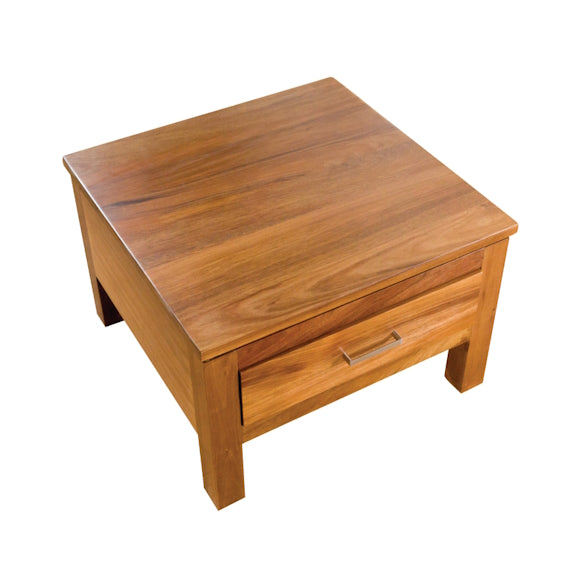 Havana Single Drawer Lamp Table - Blackwood