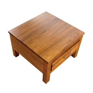 Havana Single Drawer Lamp Table - Blackwood