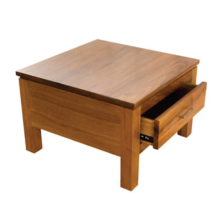 Havana Single Drawer Lamp Table - Blackwood