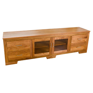 Havana 2000mm Timber Entertainment Unit - Blackwood