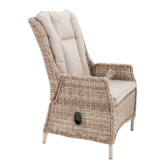 Hawaii 3 Piece Recliner Chat Set - Marina/Taupe