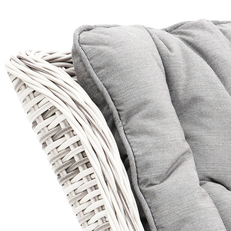 Hawaii 3 Piece Recliner Chat Set - Zen White/Grey