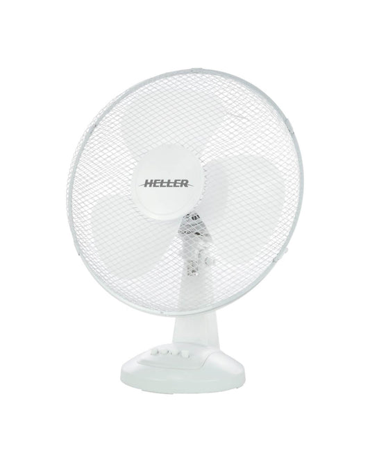 Heller 40cm Desk Fan - White