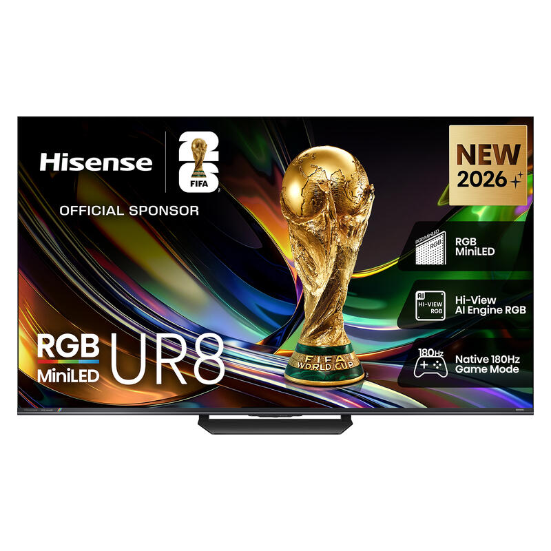 Hisense 75" UR8 Smart 4K RGB MiniLED AI TV (2026)
