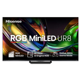 Hisense 85" UR8 Smart 4K RGB MiniLED AI TV (2026)