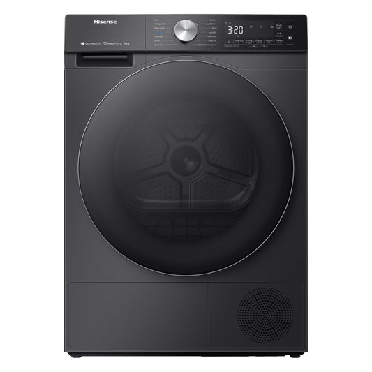 Hisense 9kg Heat Pump Condenser Dryer - Black (Series 7)