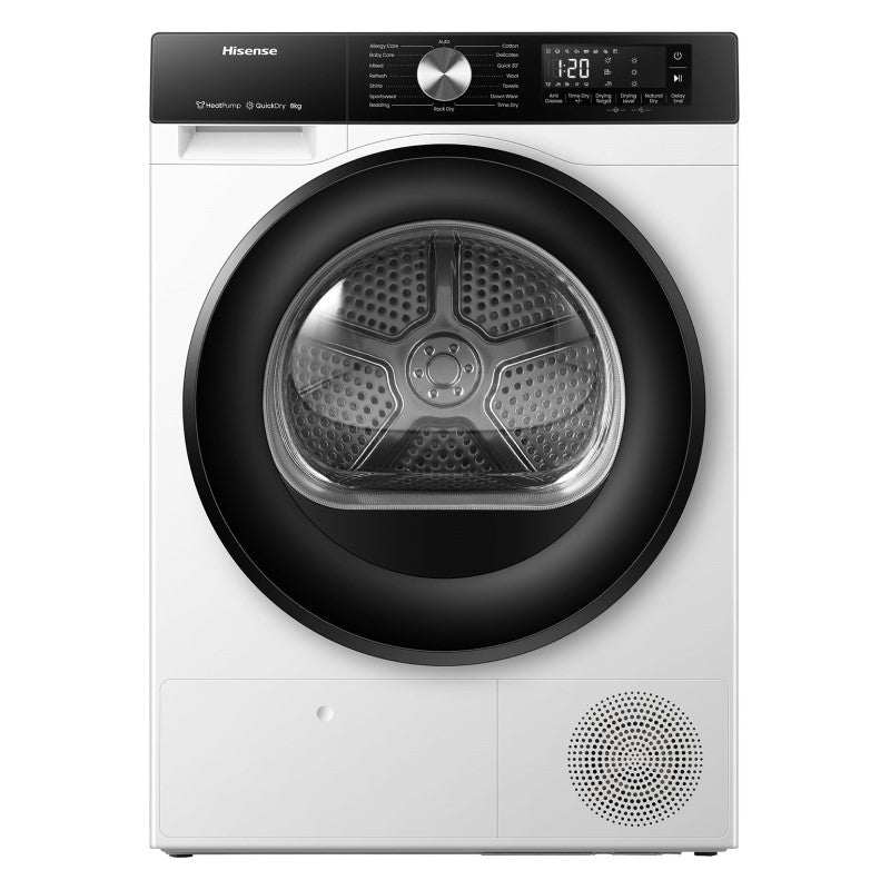 Hisense 8kg 3 Series Heat Pump Dryer - White