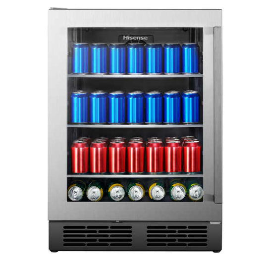 Hisense 140 Can Beverage Chiller - Stainless Steel