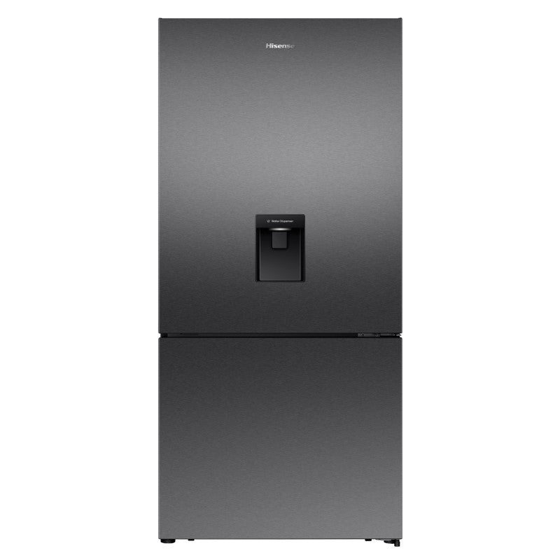 Hisense 500L PureFlat Bottom Mount Fridge - Dark Steel