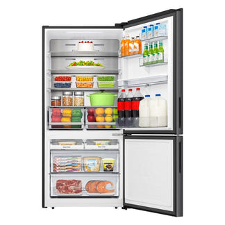 Hisense 500L PureFlat Bottom Mount Fridge - Dark Steel