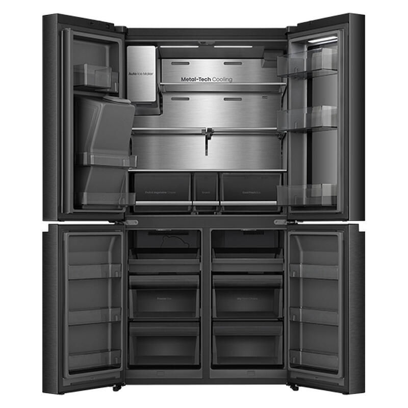 Hisense Pureview French Door Fridge - Dark Stainless Steel