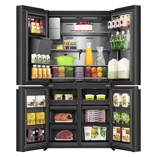 Hisense Pureview French Door Fridge - Dark Stainless Steel