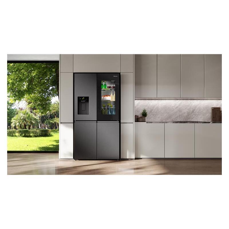 Hisense Pureview French Door Fridge - Dark Stainless Steel