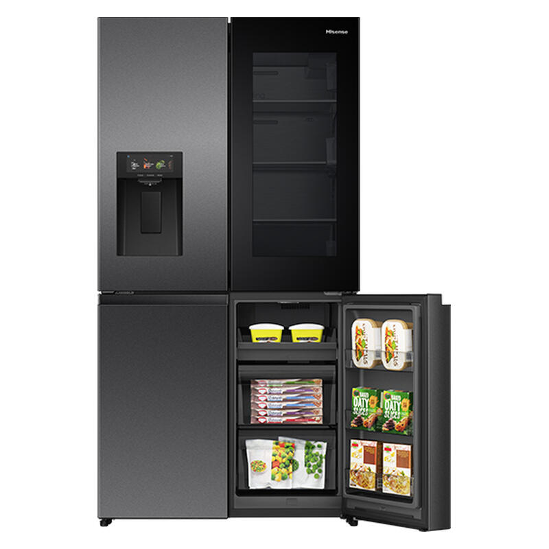 Hisense Pureview French Door Fridge - Dark Stainless Steel