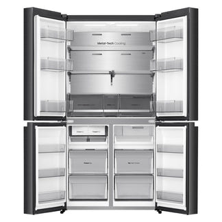 Hisense 640L Quad Door Fridge Freezer with Water Dispenser- Dark Stainless Steel (Pureflex)