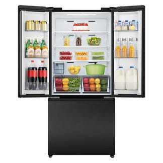 Hisense 541L Pureflex French Door Fridge with Non- Plumbed Ice & Water - Black
