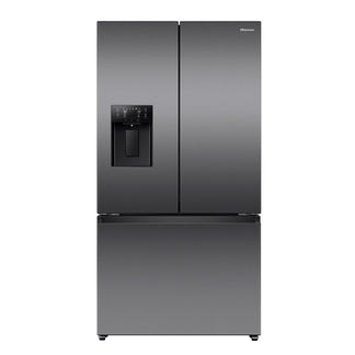 Hisense 634L French Door Fridge Freezer with Ice & Water Dispenser - Dark Steel (PureFlat)