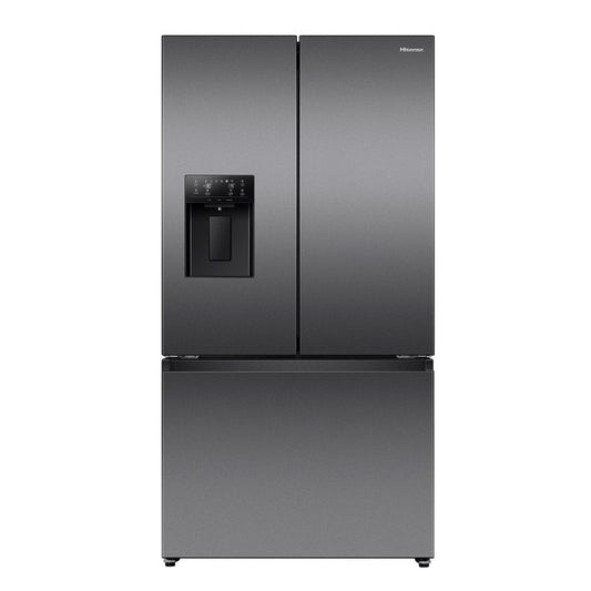 Hisense 634L French Door Fridge Freezer with Ice & Water Dispenser - Dark Steel (PureFlat)