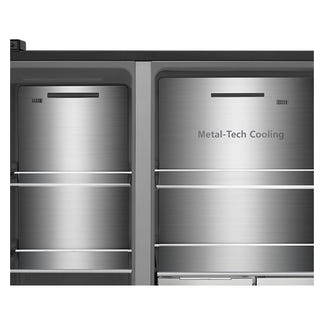 Hisense 614L PureFlat Eclipse Side-by-Side Fridge Freezer with Ice & Water Dispenser - Black