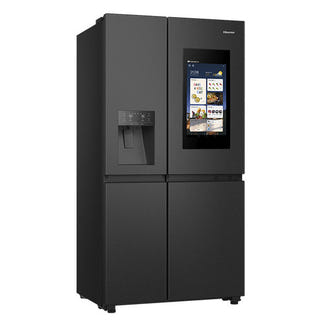 Hisense 614L PureFlat Eclipse Side-by-Side Fridge Freezer with Ice & Water Dispenser - Black