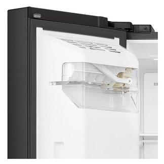 Hisense 632L Side-by-Side Fridge Freezer with Ice & Water Dispenser - Black