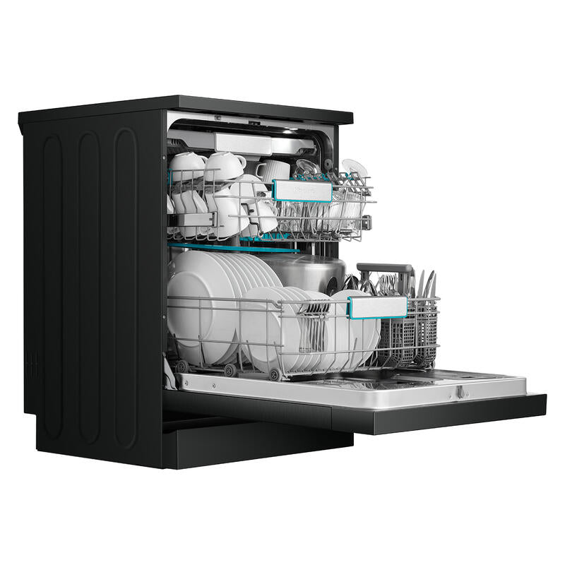 Hisense 60cm Veroshine 16 Place Setting Dishwasher - Black (Series 7)