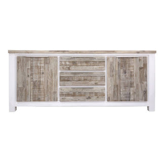Homestead 2000mm Timber Buffet - White/Wood