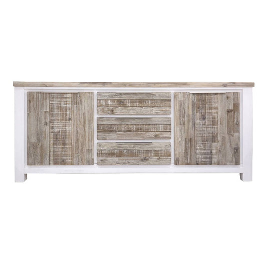 Homestead 2000mm Timber Buffet - White/Wood