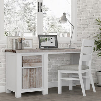 Homestead Student Desk - White/Wood
