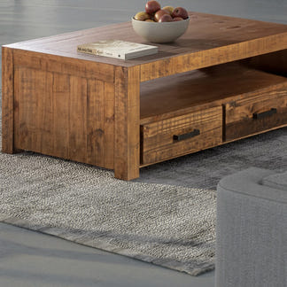 Hugo Coffee Table - Rustic Pine