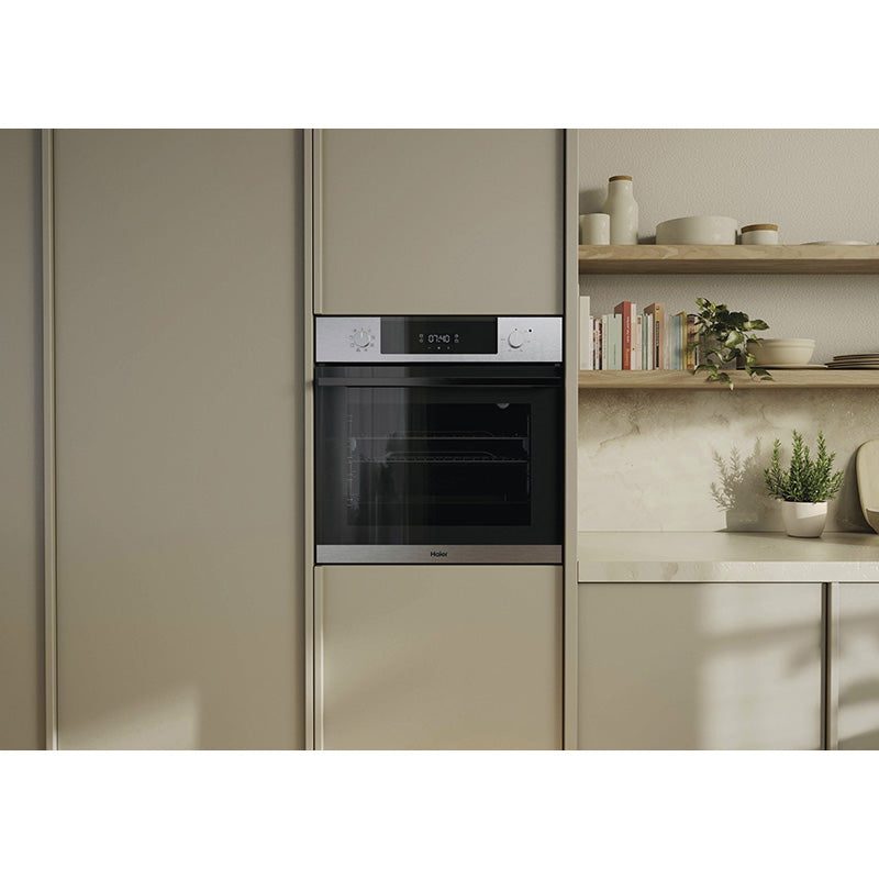 Haier 60cm 500 Series Built-In Oven Aire Fry Steam Assist - Stainless Steel