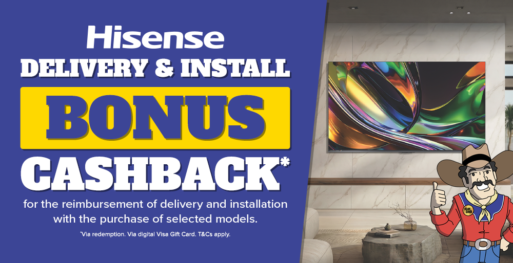 Hisense TV Delivery & Installation Cashback