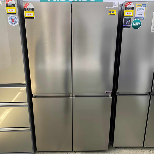 Hisense PureFlat 609 Litre French Door Refrigerator - Stainless Steel