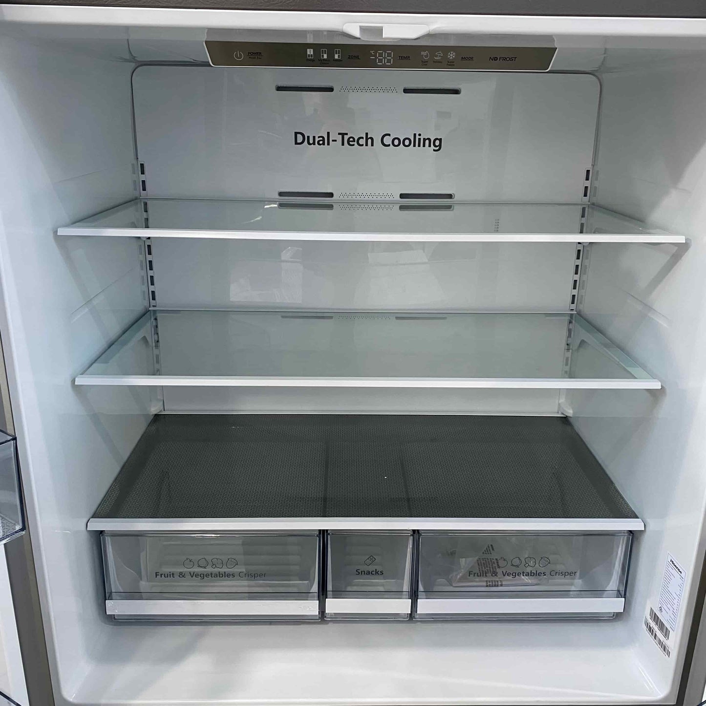Hisense PureFlat 609 Litre French Door Refrigerator - Stainless Steel