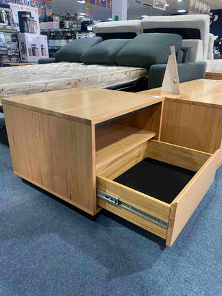 Hamilton Lamp Table - Messmate/Natural