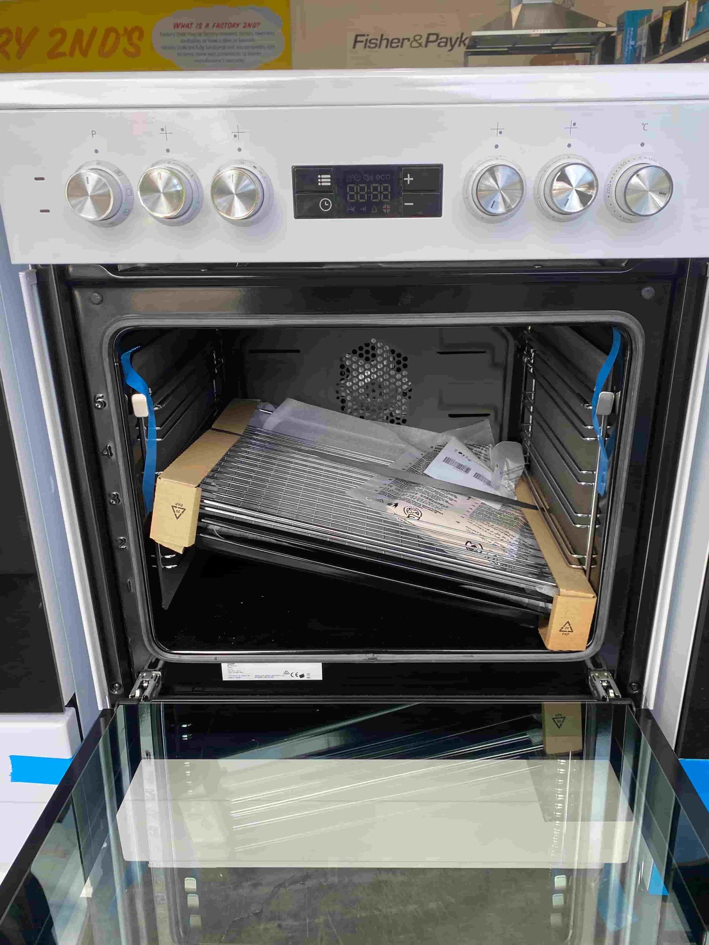 Beko 60cm Electric Upright Cooker - White