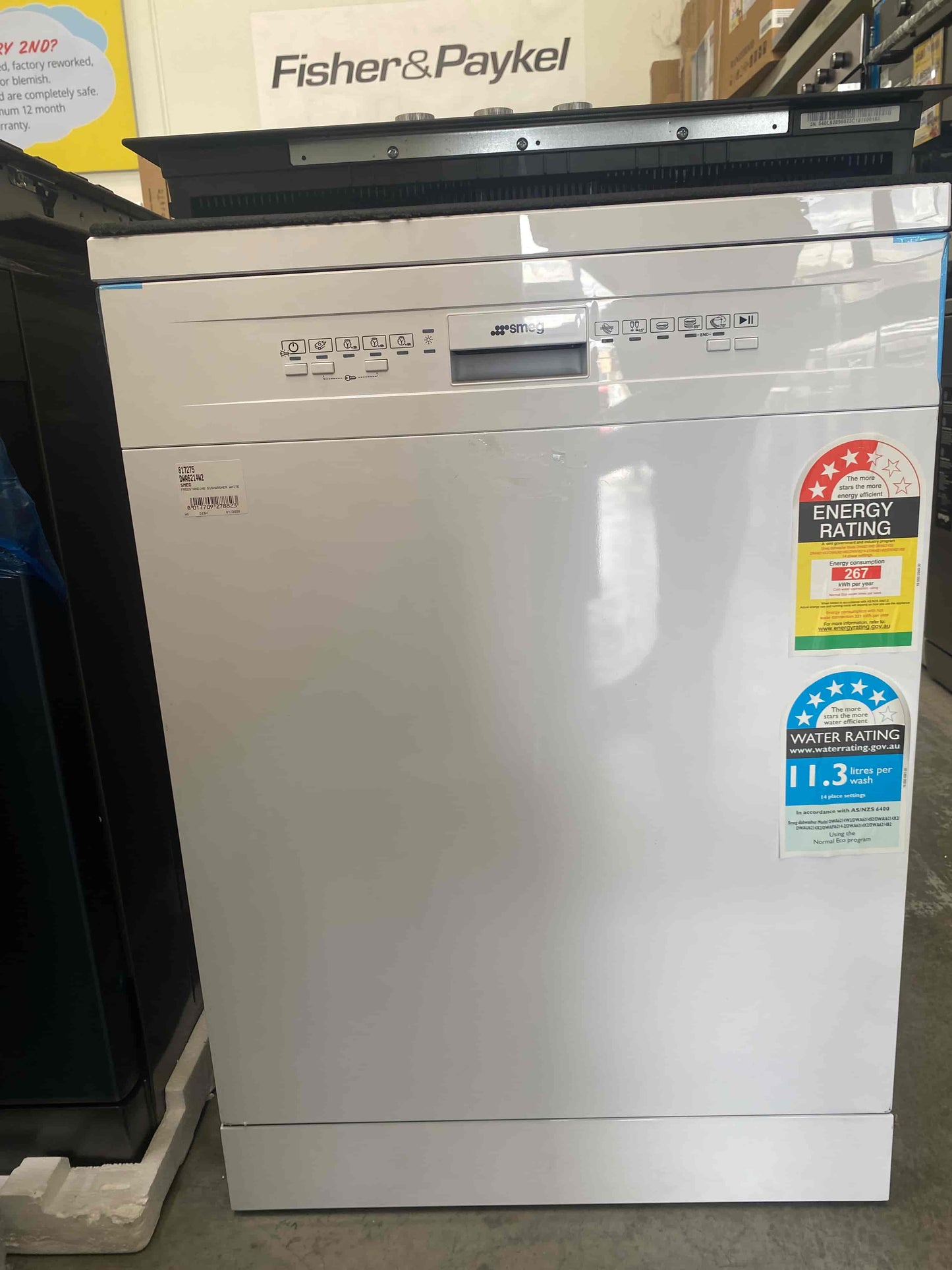 Smeg 60cm Freestanding Dishwasher - White